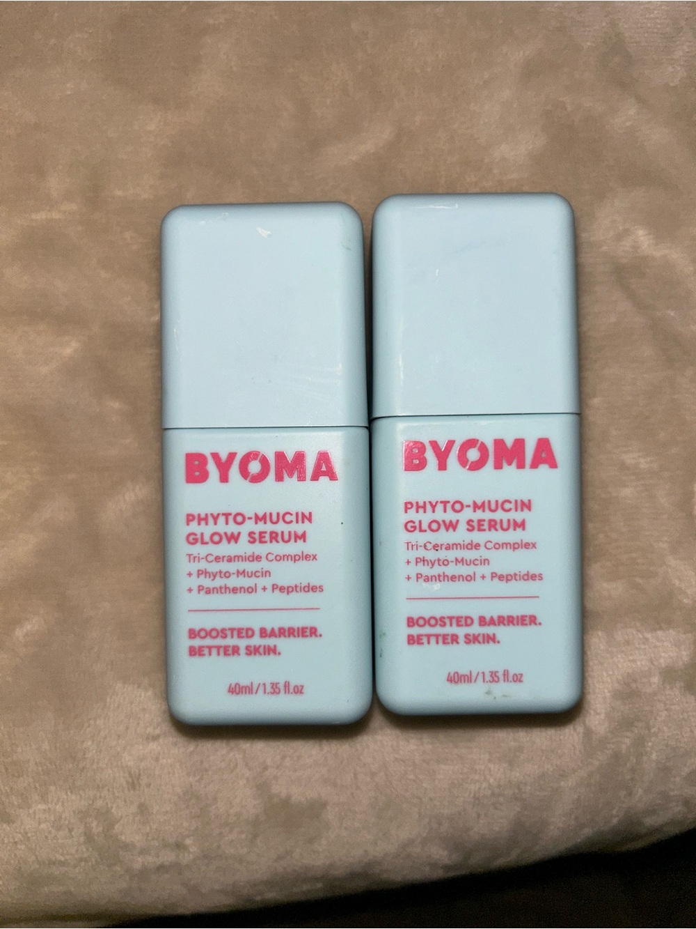 BYOMA Phyto-Mucin Glow Serum Moisturizer — Light Blue (Set of 2)